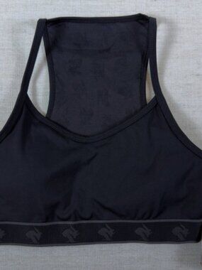 Rabbit Womens Black Racerback Running Sports Bra RW225 Size Small NWT